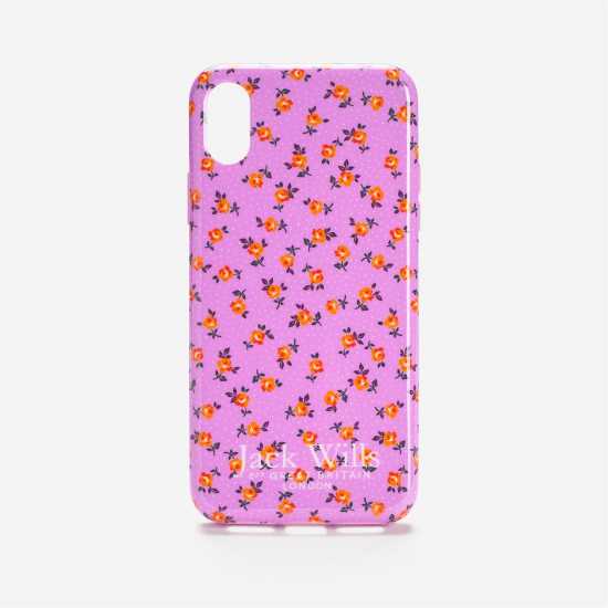 Jack Wills Iphone X Case Lilac Floral Дамски чанти