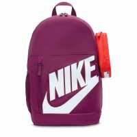 Nike Детска Раница Elemental Backpack Juniors Bordeaux/White Ученически раници