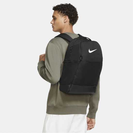 Ученически раници Nike Brasilia Backpack Черно/Бяло Nike Brasilia Backpack Черно/Бяло Ученически раници