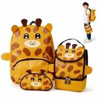 Zappi Co Zappi Co Baby Animal Backpack Set (Backpack Lunch Box Pencil Case)  Ученически раници