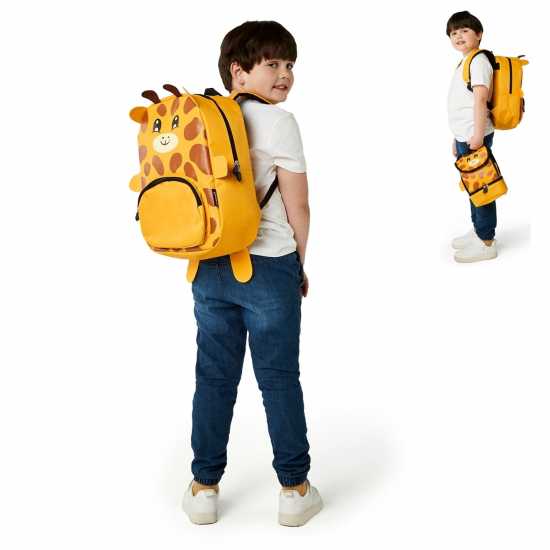 Ученически раници Zappi Co Zappi Co Baby Animal Backpack Set (Backpack Lunch Box Pencil Case) Zappi Co Zappi Co Baby Animal Backpack Set (Backpack Lunch Box Pencil Case) Ученически раници