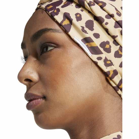 Adidas Solid / Animal-Print Reversible Turban Womens  Аксесоари за коса