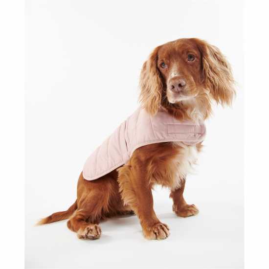 Barbour Baffle Quilt Dog Coat Pink 