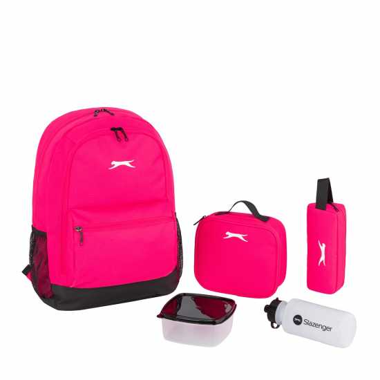 Ученически раници Slazenger Раница И Кутия За Обяд Backpack And Lunch Box Розово Slazenger Раница И Кутия За Обяд Backpack And Lunch Box Розово Ученически раници