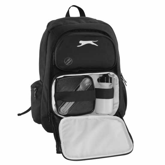 Ученически раници Slazenger Раница И Кутия За Обяд Backpack And Lunch Box Черно Slazenger Раница И Кутия За Обяд Backpack And Lunch Box Черно Ученически раници