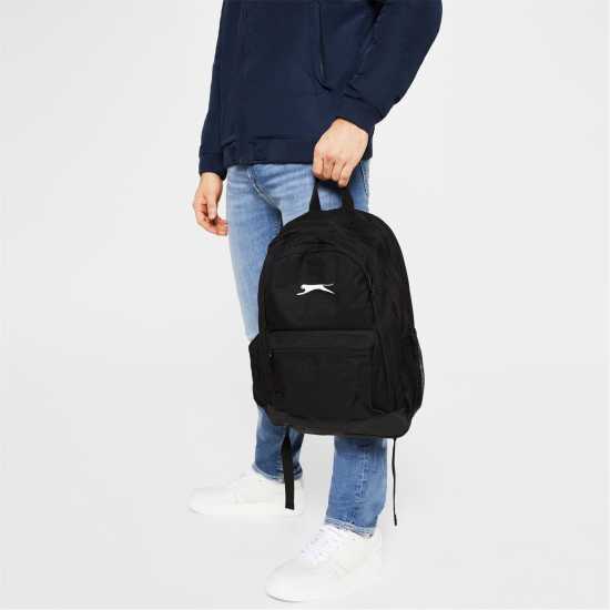 Ученически раници Slazenger Раница И Кутия За Обяд Backpack And Lunch Box Черно Slazenger Раница И Кутия За Обяд Backpack And Lunch Box Черно Ученически раници