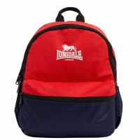Sale Lonsdale Mini Backpack Navy/Red Ученически раници
