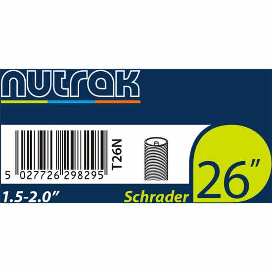 Nutrak 26 X 1.5-2.0 Schrader Valve Inner Tube  Колоездачни аксесоари