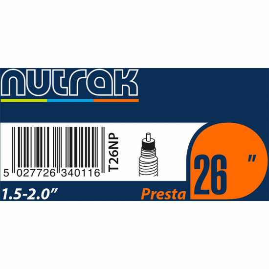 Nutrak 26 X 1.5-2.0 Presta Valve Inner Tube  Колоездачни аксесоари