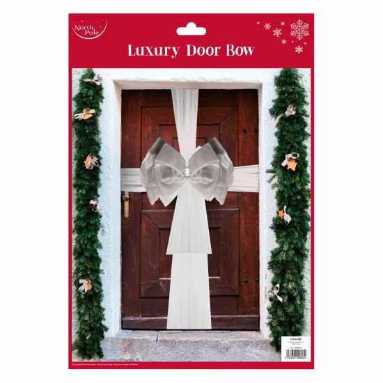 Soc Door Bow Outdoor Christmas Decoration  