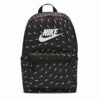 Nike Heritage Backpack Black/White Ученически раници