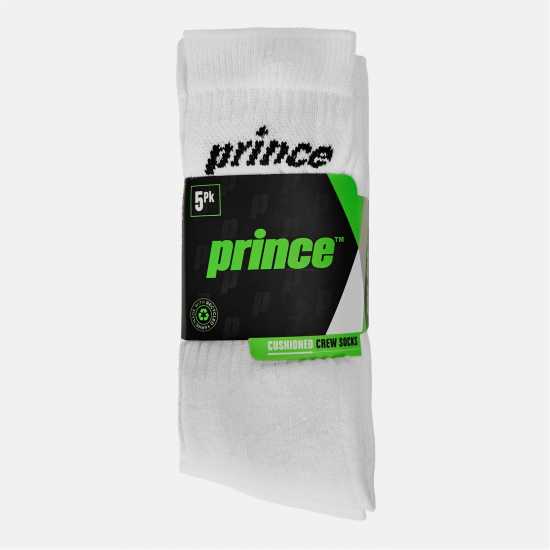 Prince 5Pk Socks Mens Бяло 