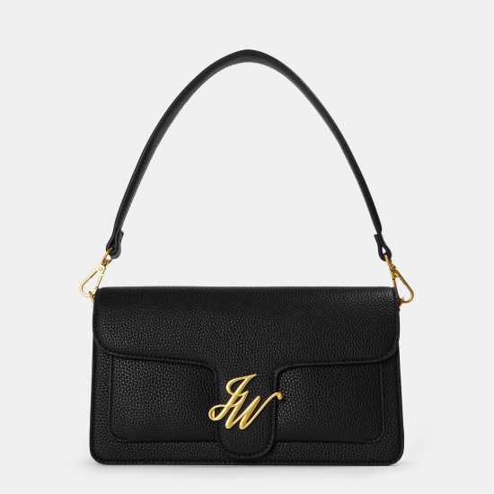 Jack Wills Buckle Baguette Handbagscrossbody Bags Black Дамски чанти