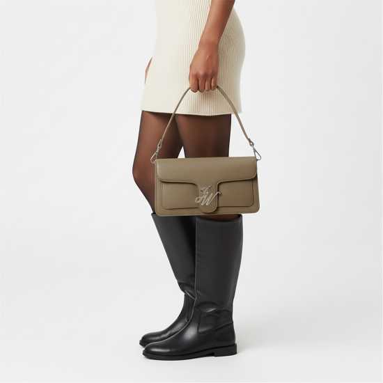 Jack Wills Buckle Baguette Handbagscrossbody Bags Тъмно камък 