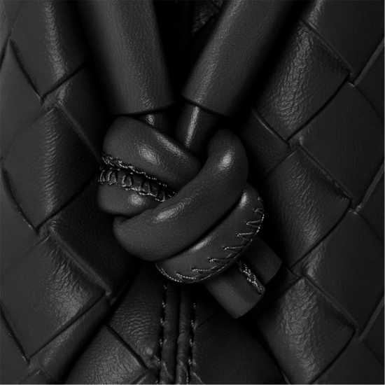 Jack Wills Woven Crossbody Bag Black Дамски чанти