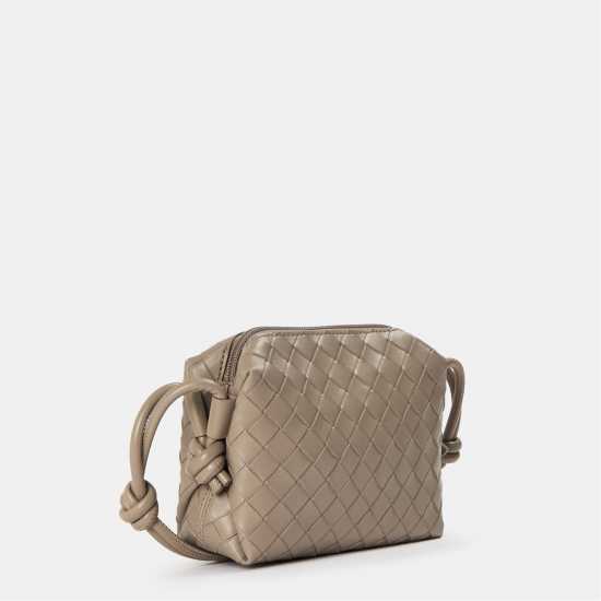 Jack Wills Woven Crossbody Bag Taupe Дамски чанти