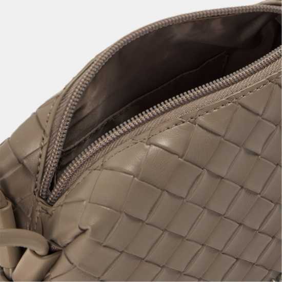 Jack Wills Woven Crossbody Bag Taupe Дамски чанти