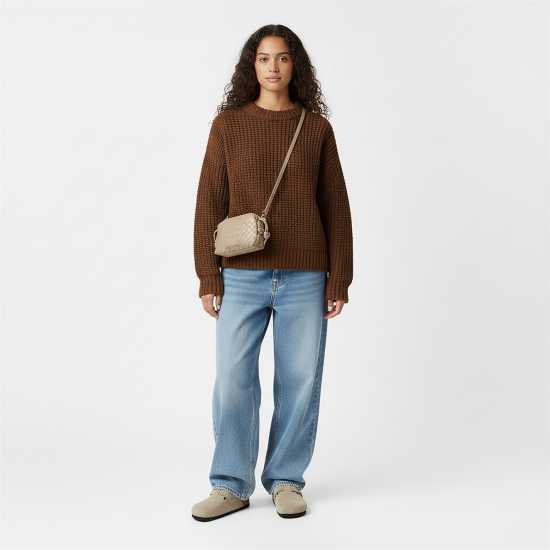 Jack Wills Woven Crossbody Bag Тоуп Jack Wills Woven Crossbody Bag Тоуп