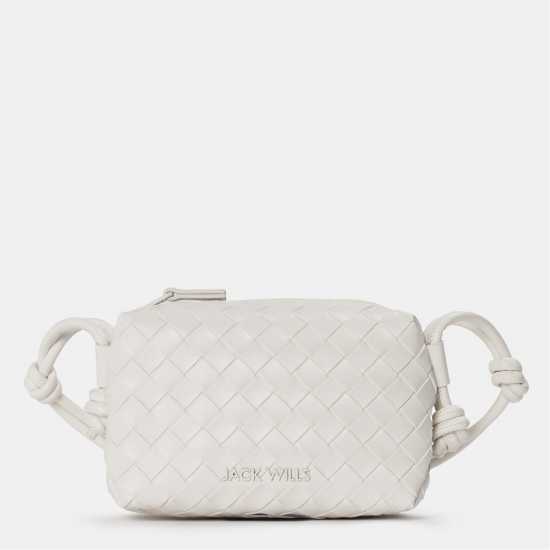 Дамски чанти Jack Wills Woven Crossbody Bag Cream Jack Wills Woven Crossbody Bag Cream Дамски чанти
