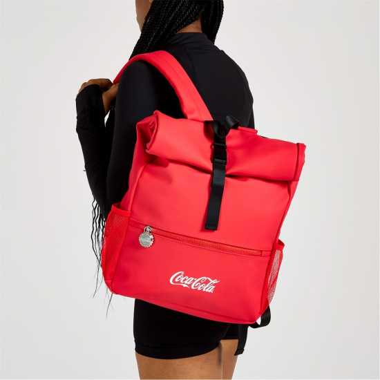 Coca-Cola Officially Licensed Lifestyle Roll Top Bag Unisex  