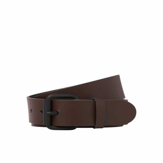 Кожен Колан Jack And Jones Leather Belt Тъмно кафяв меланж Кожен Колан Jack And Jones Leather Belt Тъмно кафяв меланж