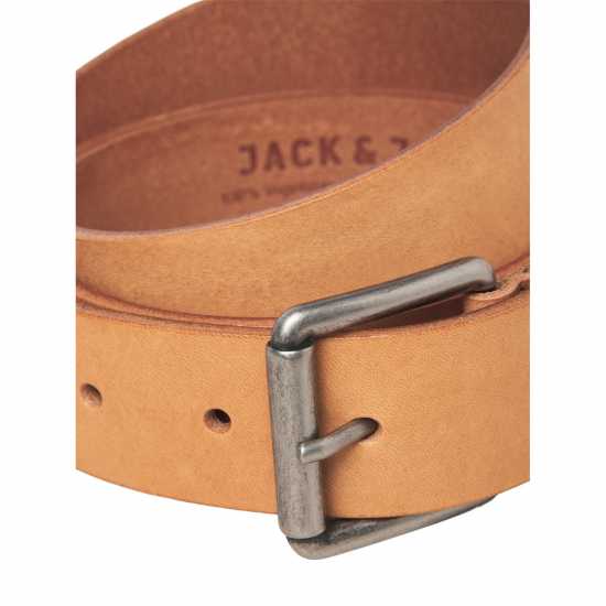 Кожен Колан Jack And Jones Leather Belt Коняк Кожен Колан Jack And Jones Leather Belt Коняк