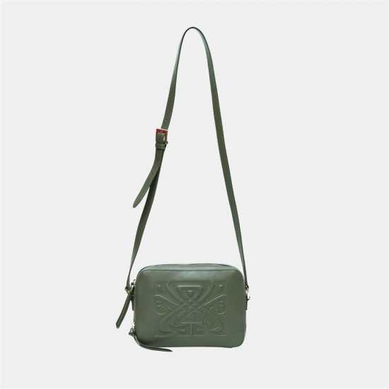 Biba Leather Rachel Cross Body Bag Хаки 