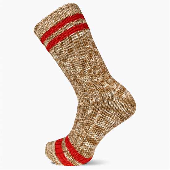 Merrell Stripe Crew Walking Sock Червено 