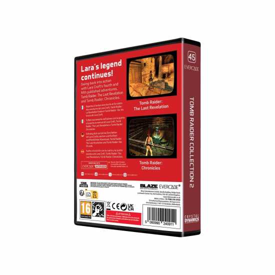 Evercade Tomb Raider Retro Console Software  