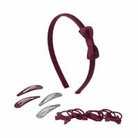 Flitzy Bts Bow Pack Ch61 Burgandy Аксесоари за коса