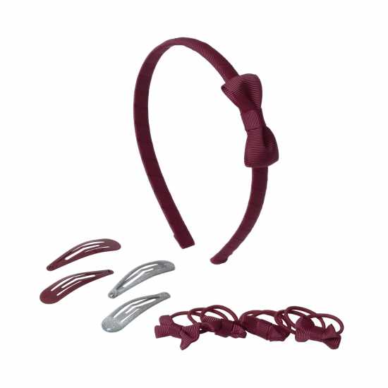 Flitzy Bts Bow Pack Ch61 Burgandy Аксесоари за коса