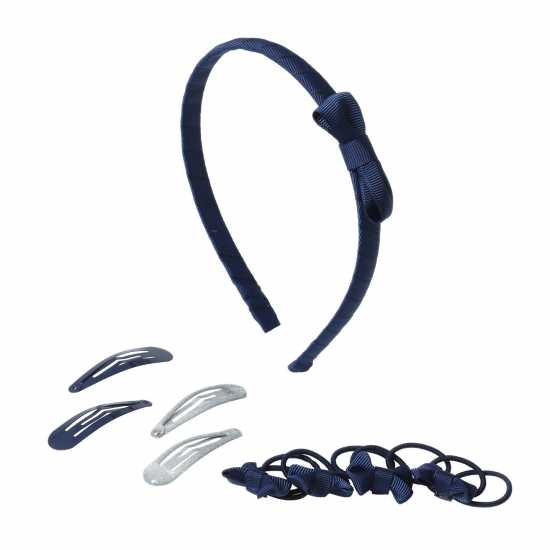 Flitzy Bts Bow Pack Ch61 Navy Аксесоари за коса