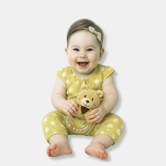 & Co Baby Bear Bead Rattle  