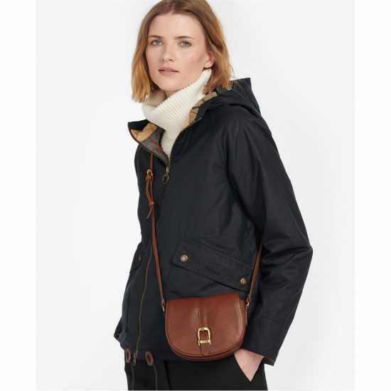 Barbour Laire Leather Saddle Bag  