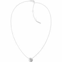 Calvin Klein Ladies  Brushed Stainless Steel Crystal  Necklace