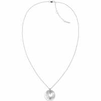 Calvin Klein Ladies  Stainless Steel Crystal Charm Necklace