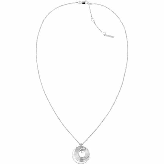 Calvin Klein Ladies  Stainless Steel Crystal Charm Necklace  - Бижутерия