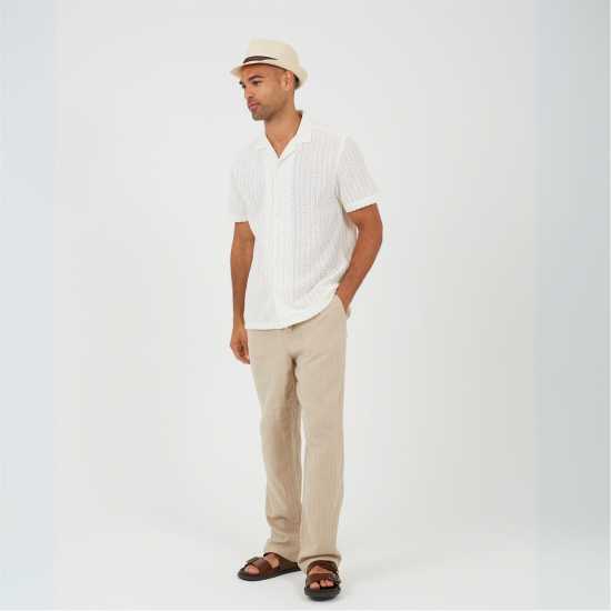 Brave Soul Trilby Hat With Contrast Tape Detail Stone Шапки с козирка