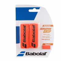 Babolat Sensation Badminton Grips 2 Pack Fluro Red Бадминтон