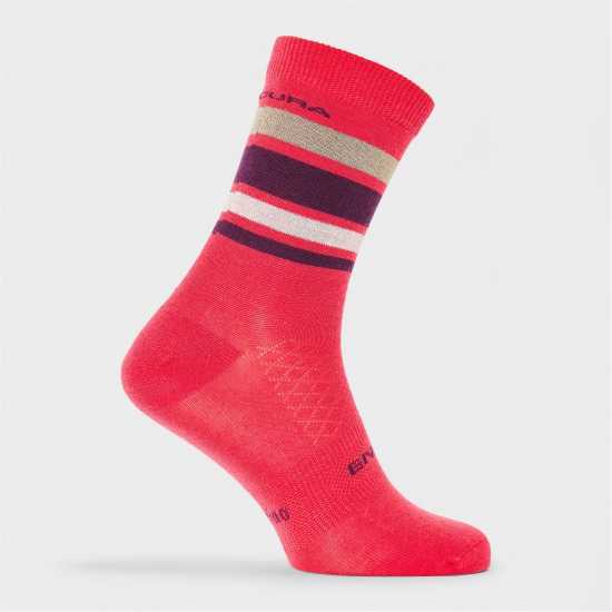 Endura Bb Stripe Sock 61 Гранат Endura Bb Stripe Sock 61 Гранат