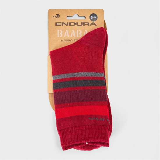 Endura Bb Stripe Cycling Socks Червено 