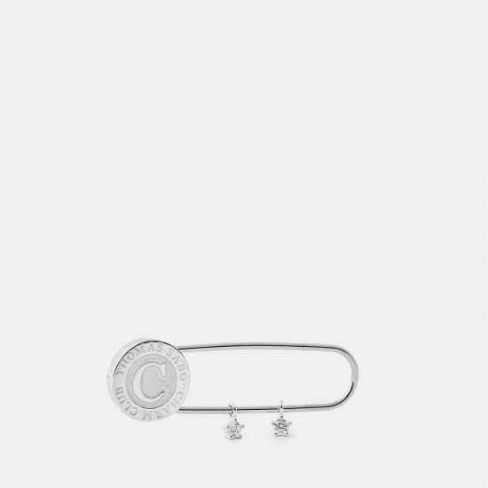 Women's Silver Metal Badge  