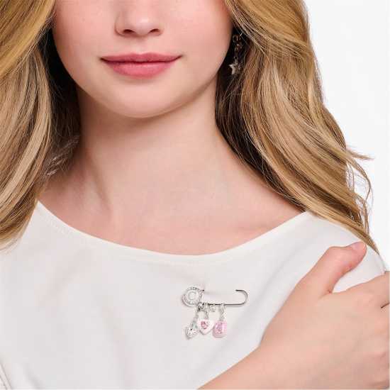 Women's Silver Metal Badge  