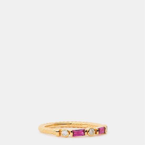 Women's Twisted Rope Band Ring  