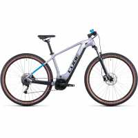 Reaction Hybrid Performance 625 Electric Mountain Bike Silver/Blue Планински велосипеди