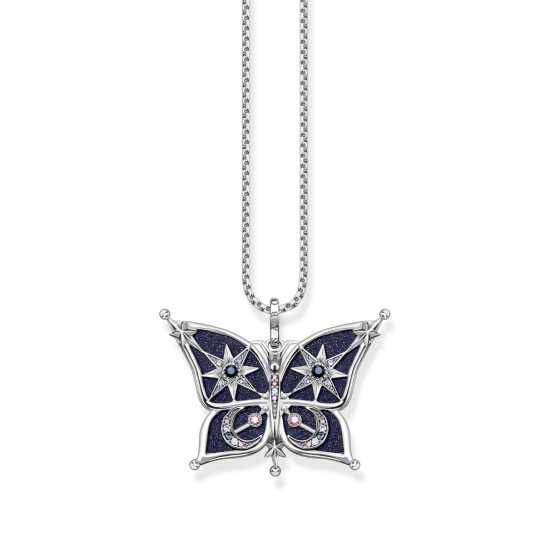Women's Butterfly Stone-Set Pendant  