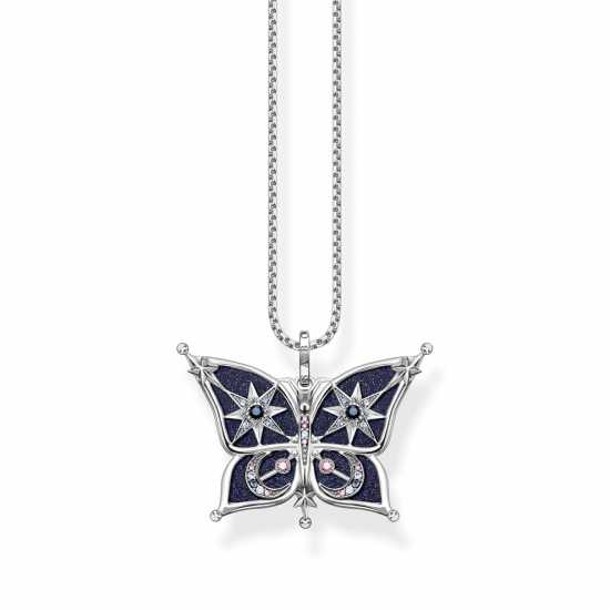 Women's Butterfly Stone-Set Pendant  
