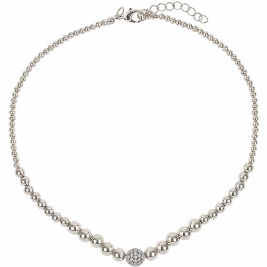 Fine Cubic Ball Multi Metal Necklace  