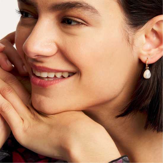 Ted Baker Pearl Chain Huggie Earrings For Women