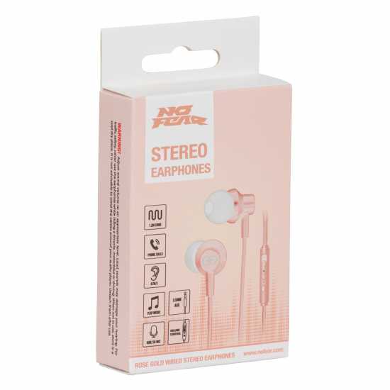 No Fear Wired Earphones Rose Gold Слушалки